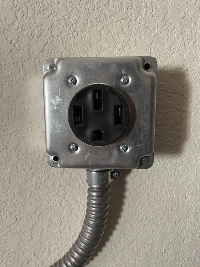 NEMA 14-50 outlet installed for Smart Home Electrical in Gun Barrel City